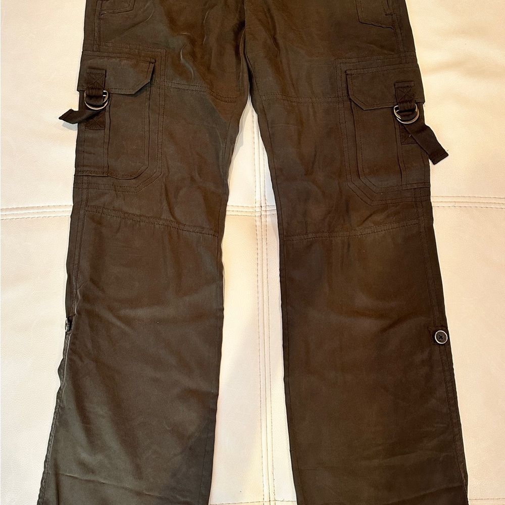 Banana Republic Heritage silk cargo pants size 4
